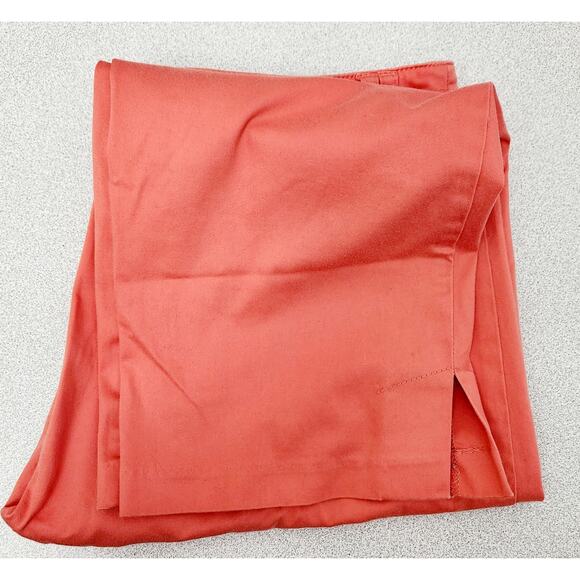 Tribal Orange Coral Stretch Extensible Flat Front Cropped Pants 10 Lightweight - Picture 5 of 5